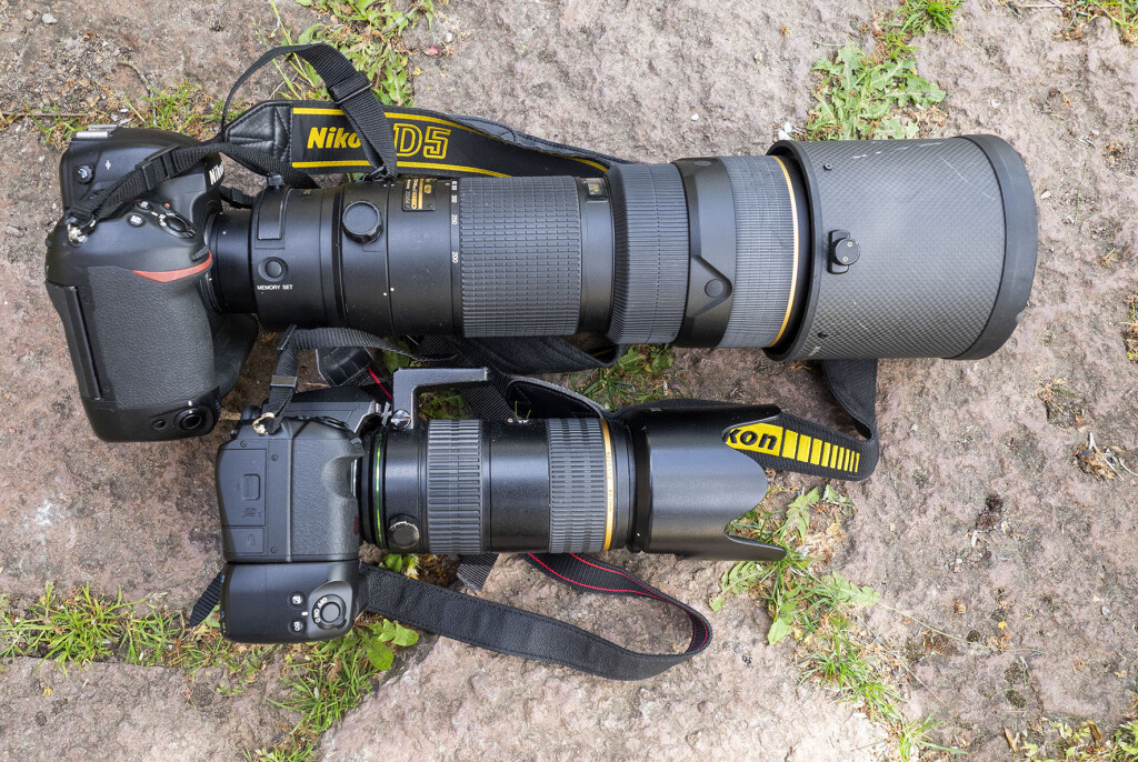Its all about size and weight comparing Nikon D5 and Nikkor 200-400 mm f/4,0 wirth Pentax K3 II and Pentax 60-250 mm f/4.0-